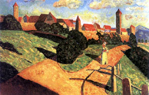 Wassilij Kandinski - Vecchia citt II, 1902 - Parigi, Museo nazionale dell'Arte Moderna, Centre Georges Pompidou