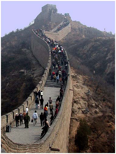 		Visitors on the Great Wall