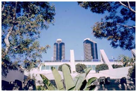 Convention center from the Seaport Village